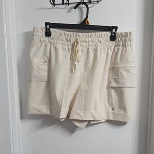 Layer 8 Off-White Elastic Waist Shorts